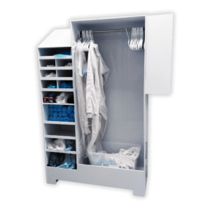 cleanroom garment storage cabinet product example